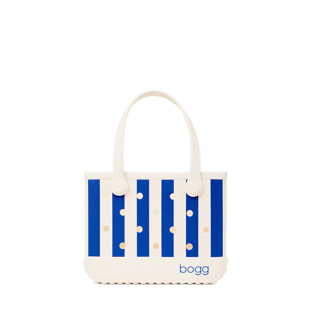 Bitty Bogg Bag - Mykonos Blue Stripe - Cozy Poolside Choice