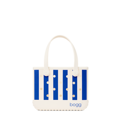 Bitty Bogg Bag - Mykonos Blue Stripe - Cozy Poolside Choice