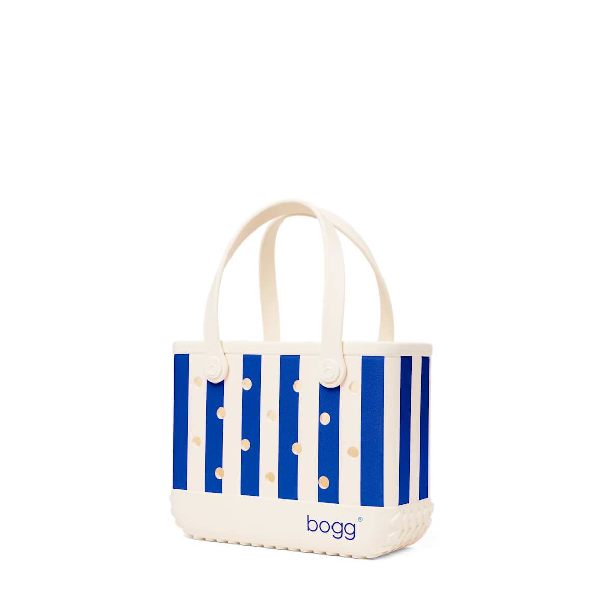 Bitty Bogg Bag - Mykonos Blue Stripe - Cozy Poolside Choice