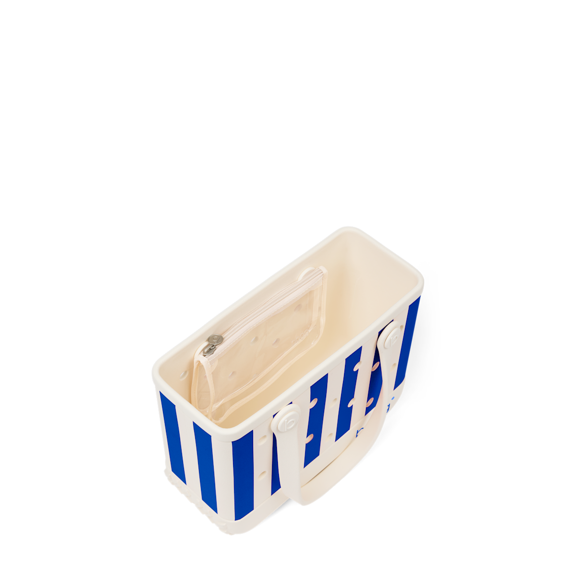 Bitty Bogg Bag - Mykonos Blue Stripe - Cozy Poolside Choice