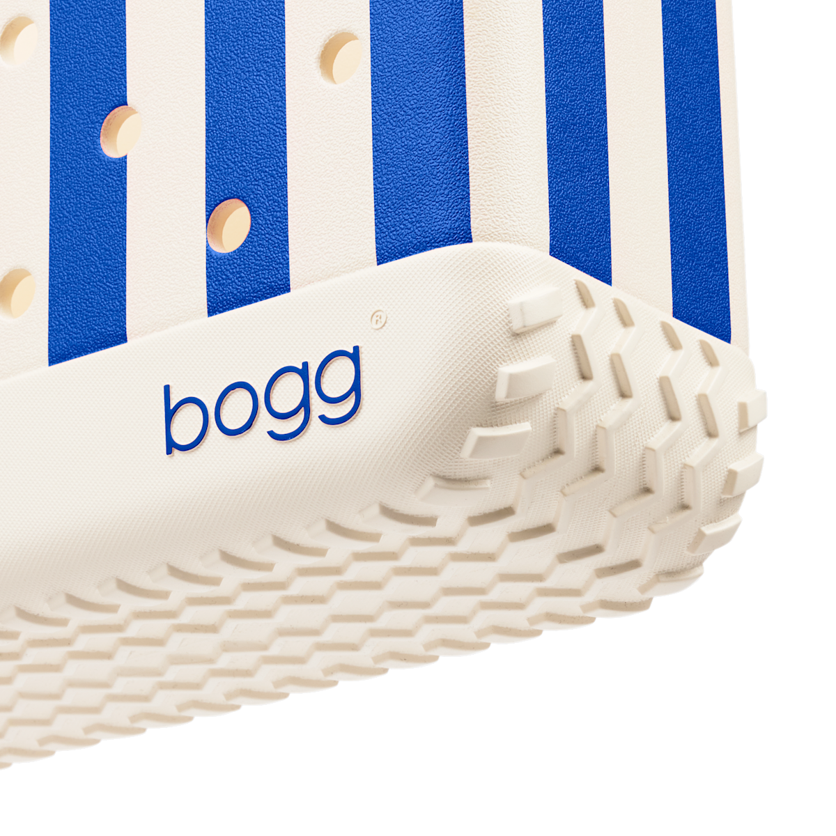 Bitty Bogg Bag - Mykonos Blue Stripe - Cozy Poolside Choice